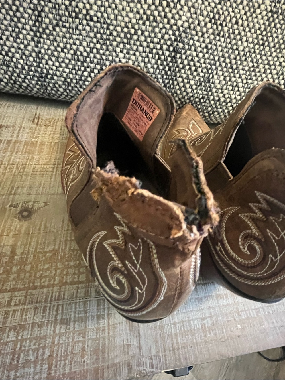 Brown Western Cutout Ankle Boots - Women - Picture 10 of 10